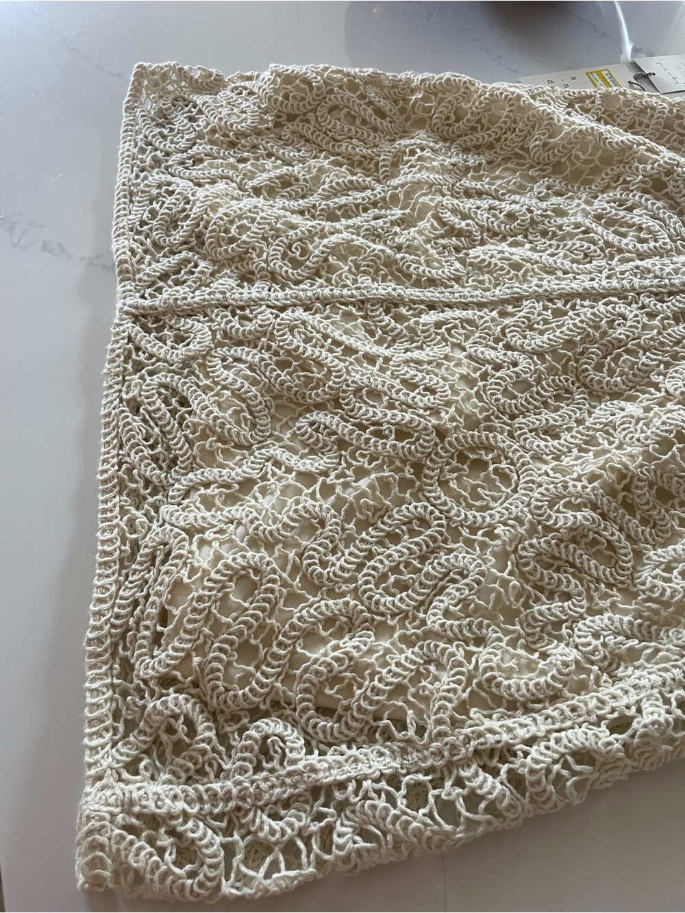a new day Cream Crochet Lace Mini Skirt - Picture 2 of 8